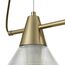 LUMION 6596/4A MODERNI LN25 183 латунь титаниум/прозрачный, металл/стекло Подвес E27 4*60W 220V CORNE, изображение 3