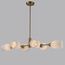 LUMION 6512/6C MODERNI LN23 115 латунь Люстра потолочная E14 6*40W 220V MONROE, изображение 3