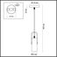 LUMION 3714/1 MODERNI LN19 238 золотой, чёрный Подвес GU10 LED 1*5W 220V CLAIRE, изображение 2