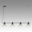 LUMION 6595/4A MODERNI LN25 183 черный/прозрачный, металл/стекло Подвес E27 4*60W 220V CORNE, изображение 4