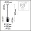 LUMION 6592/1 MODERNI LN25 323 латунь/серый, металл/текстиль, стекло Подвес E14 1*40W 220V JANE, изображение 2