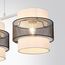 LUMION 8002/3A MODERNI LN25 159 белый, черный металл/металл, текстиль Подвес Е27 3*60W 220V ANIMAISA, изображение 5