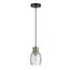 LUMION 6562/1A MODERNI LN25 140 черный, золотой/прозрачный/металл/стекло Подвес E27 1*40W 220V ICE