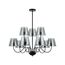 LUMION 6570/9C MODERNI LN25 103 черный/дымчатый/металл/стекло Люстра потолочная G9 9*20W 220V SMOKY