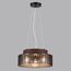 LUMION 6598/3C MODERNI LN25 156 черный/черный. коричневый металл, эко кожа/металл, стекло Подвесной светильник Е27 3*60W 220V BASALTO, изображение 4