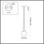 LUMION 6525/1 MODERNI LN23 289 хром Подвес E14 1*40W 220V SUNDAY, изображение 2