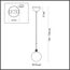 LUMION 6536/1 MODERNI LN23 112 золотой Подвес E27 1*40W 220V MARSHA, изображение 2