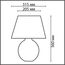 LUMION 8134/1T MODERNI LN25 381 бежевый, керамика/текстиль Настольная лампа E27 1*60W 220V RAMORA, изображение 2