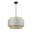 LUMION 8043/1 MODERNI LN25 266 черный/серый/бежевый, металл/текстиль/ротанг Подвесной светильник Е27 1*60W 220V LAUNA