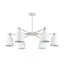 LUMION 8097/6C MODERNI LN25 269 белый/белый металл, дерево/металл Люстра потолочная Е27 6*60W 220V ROSALINA