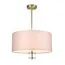 LUMION 8109/5C MODERNI LN25 129 латунь титаниум/бежевый, металл/текстиль/стекло Люстра потолочная E14 5*40W 220V DAMONA, изображение 5