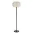 LUMION 8043/1F MODERNI LN25 266 черный/серый/бежевый, металл/текстиль/ротанг Торшер Е27 1*60W 220V LAUNA, изображение 6