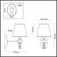 LUMION 4429/1W NEOCLASSI LN20 70 античная латунь, бежевый Бра E14 1*40W 220V MONTANA, изображение 2