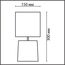 LUMION 8158/1T MODERNI LN25 000 бежевый, керамика/текстиль Настольная лампа Е14 1*40W 220V TANITA, изображение 2