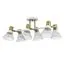 LUMION 8045/6C MODERNI LN25 186 белый, латунь/белый металл/металл Люстра потолочная Е14 6*40W 220V ANRIYA