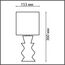 LUMION 8133/1T MODERNI LN25 000 черный, керамика/текстиль Настольная лампа E27 1*60W 220V SEGI, изображение 2