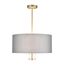 LUMION 8108/5C MODERNI LN25 131 латунь титаниум/серый, металл/текстиль/стекло Люстра потолочная E14 5*40W 220V DAMONA, изображение 4