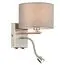 LUMION 8251/2W MODERNI LN25 000  никель/серый, металл/текстиль бра Е14 40W + LED 3W 4000K 220V NIKKI, изображение 7
