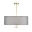 LUMION 8108/7C MODERNI LN25 131 латунь титаниум/серый, металл/текстиль/стекло Люстра потолочная E14 7*40W 220V DAMONA, изображение 4
