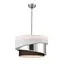 LUMION 8040/3 MODERNI LN25 136 никель/белый/серебро/черный, металл/текстиль Подвесной светильник Е27 3*60W 220V INDIRA, изображение 4