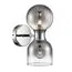 LUMION 8114/2W MODERNI LN25 142 хром/дымчатый, металл/стекло Бра G9 30W + E14 40W 220V TAUNA, изображение 6