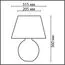 LUMION 8134/1T MODERNI LN25 381 бежевый, керамика/текстиль Настольная лампа E27 1*60W 220V RAMORA, изображение 2