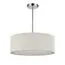 LUMION 8110/5 MODERNI LN25 138 хром/белый, металл/текстиль Люстра подвесная E14 5*40W 220V ZIGRISA