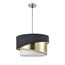 LUMION 8041/3 MODERNI LN25 136 никель/черный/золото/белый, металл/текстиль Подвесной светильник Е27 3*60W 220V INDIRA