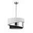 LUMION 8040/3 MODERNI LN25 136 никель/белый/серебро/черный, металл/текстиль Подвесной светильник Е27 3*60W 220V INDIRA