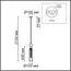 LUMION 8065/1A MODERNI LN25 298 хром/амбер, металл/стекло Подвесной светильник E27 1*60W 220V LORENZO, изображение 2