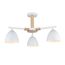 LUMION 8095/3C MODERNI LN25 268 белый/белый металл, дерево/металл Люстра потолочная Е27 3*60W 220V COLANGE, изображение 6