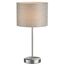 LUMION 8251/1T MODERNI LN25 000  никель/серый, металл/текстиль Настольная лампа Е27 60W 220V NIKKI, изображение 7