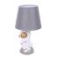 LUMION 8208/1T MODERNI LN25 000 белый/серый, керамика/текстиль Настольная лампа Е27 1*60W 220V ATLAS