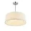 LUMION 8110/5 MODERNI LN25 138 хром/белый, металл/текстиль Люстра подвесная E14 5*40W 220V ZIGRISA, изображение 3