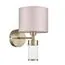 LUMION 8109/1W MODERNI LN25 129 латунь титаниум/бежевый, металл/текстиль/стекло Бра E14 40W 220V DAMONA