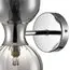 LUMION 8114/2W MODERNI LN25 142 хром/дымчатый, металл/стекло Бра G9 30W + E14 40W 220V TAUNA, изображение 4