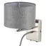 LUMION 8251/2W MODERNI LN25 000  никель/серый, металл/текстиль бра Е14 40W + LED 3W 4000K 220V NIKKI, изображение 4