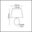 LUMION 8143/1T MODERNI LN25 000 белый, керамика/текстиль Настольная лампа Е27 1*60W 220V KEILA, изображение 2