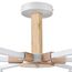 LUMION 8095/6C MODERNI LN25 268 белый/белый металл, дерево/металл Люстра потолочная Е27 6*60W 220V COLANGE, изображение 4