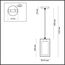 LUMION 3731/1 SUSPENTIONI LN19 335 хром Подвес E27 1*60W 220V ELLIOT, изображение 2