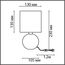 LUMION 8228/1T MODERNI LN25 000 белый, керамика/текстиль Настольная лампа E14 1*40W 220V MAKOVIA, изображение 2