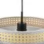 LUMION 8043/1 MODERNI LN25 266 черный/серый/бежевый, металл/текстиль/ротанг Подвесной светильник Е27 1*60W 220V LAUNA, изображение 4