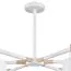 LUMION 8097/6C MODERNI LN25 269 белый/белый металл, дерево/металл Люстра потолочная Е27 6*60W 220V ROSALINA, изображение 5
