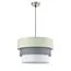 LUMION 8039/3 MODERNI LN25 133 никель/мятный/серый/белый, металл/текстиль Подвесной светильник Е27 3*60W 220V ILAIDA