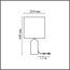 LUMION 8146/1T MODERNI LN25 000 серый, керамика/текстиль Настольная лампа Е27 1*60W 220V AKIVI, изображение 2