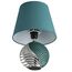 LUMION 8139/1T MODERNI LN25 000 бирюзовый/серебро, керамика/текстиль Настольная лампа Е27 1*60W 220V TAPALA, изображение 3