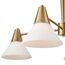 LUMION 8113/6 MODERNI LN25 184 латунь/белый, металл/стекло Люстра потолочная E27 6*60W 220V CORNE, изображение 9