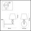 LUMION 3733/1W NEOCLASSI LN19 68 хром, золотой Бра E27 1*60W 220V LORAINE, изображение 2