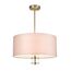 LUMION 8109/5C MODERNI LN25 129 латунь титаниум/бежевый, металл/текстиль/стекло Люстра потолочная E14 5*40W 220V DAMONA, изображение 5