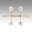 LUMION 8113/6 MODERNI LN25 184 латунь/белый, металл/стекло Люстра потолочная E27 6*60W 220V CORNE, изображение 5